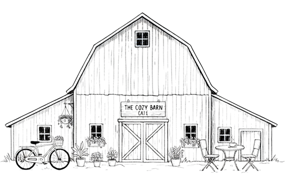 Barn Cafe Illustration